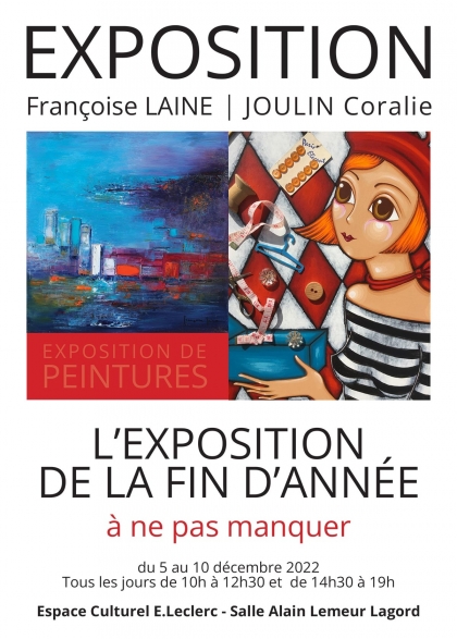 Exposition Françoise Laine Centre culturel Leclerc de Lagord
