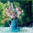 Bouquet au jardin 50x50 - Françoise Laine